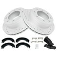 thumbnail image 1 of Rear Brake Pad Rotor and Parking Brake Kit - Compatible with 1999 - 2004 Chevy Silverado 2500 2000 2001 2002 2003, 1 of 2