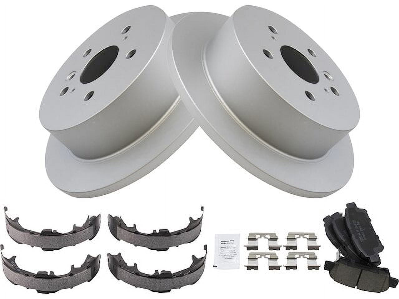 Rear Brake Pad Rotor and Parking Brake Kit - Compatible with 2004 ...