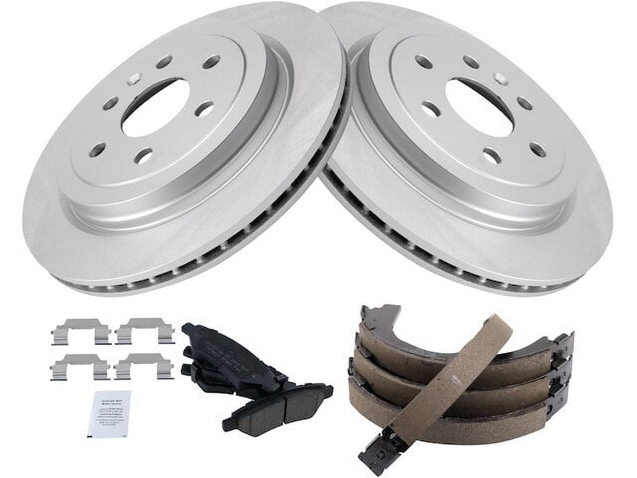 2013 Cadillac Srx Brake Replacement Rear Brake Pad Rotor and Parking Brake Kit - Compatible with 2010