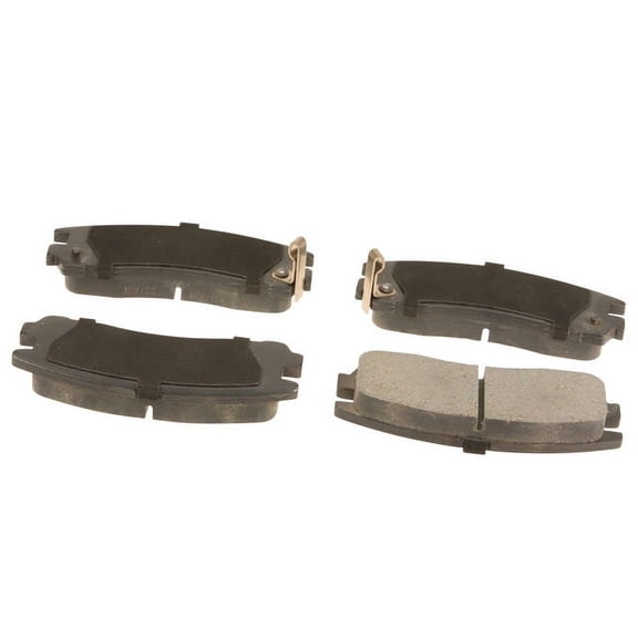 Rear Brake Pad Set - Compatible with 1995 - 2012 Mitsubishi Eclipse 2.4L 4-Cylinder 1996 1997 1998 1999 2000 2001 2002 2003 2004 2005 2006 2007 2008 2009 2010 2011