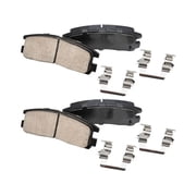 Rear Brake Pad Set - Compatible with 1995 - 2012 Mitsubishi Eclipse 2.4L 4-Cylinder 1996 1997 1998 1999 2000 2001 2002 2003 2004 2005 2006 2007 2008 2009 2010 2011