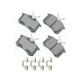 thumbnail image 1 of Rear Brake Pad Set - Compatible with 1998 - 2005, 2007 - 2018 Volkswagen Jetta 1999 2000 2001 2002 2003 2004 2008 2009 2010 2011 2012 2013 2014 2015 2016 2017, 1 of 2