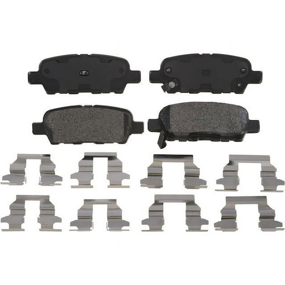 Rear Brake Pad Set - Compatible with 2002 - 2022 Nissan Altima FWD 2.5L 4-Cylinder 2003 2004 2005 2006 2007 2008 2009 2010 2011 2012 2013 2014 2015 2016 2017 2018 2019 2020 2021