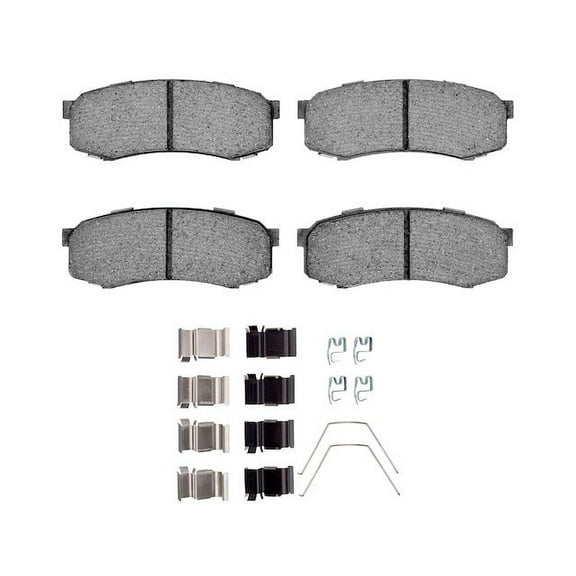 Rear Brake Pad Set - Compatible with 2003 - 2022 Toyota 4Runner 2004 2005 2006 2007 2008 2009 2010 2011 2012 2013 2014 2015 2016 2017 2018 2019 2020 2021