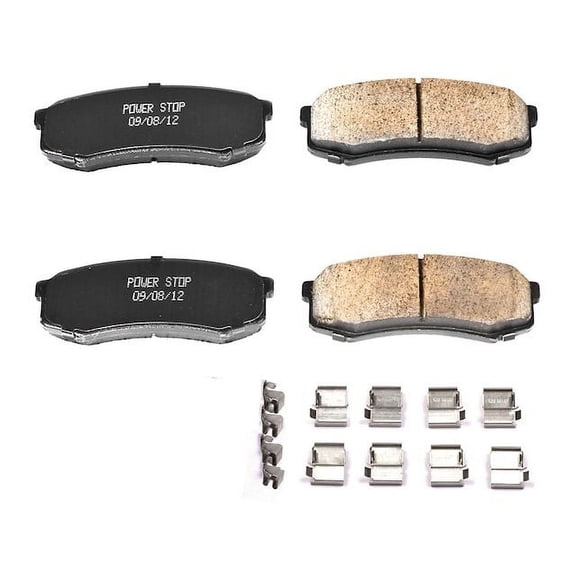 Rear Brake Pad Set - Compatible with 2003 - 2022 Toyota 4Runner 2004 2005 2006 2007 2008 2009 2010 2011 2012 2013 2014 2015 2016 2017 2018 2019 2020 2021