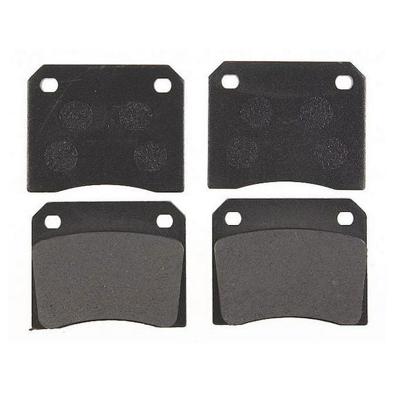 Rear Brake Pad Set - Compatible with 1972 - 1987 Jaguar XJ6 1973 1974 1975 1976 1977 1978 1979 1980 1981 1982 1983 1984 1985 1986