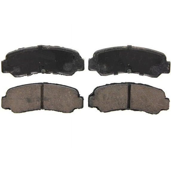 Rear Brake Pad Set - Compatible with 1985 - 1987 Toyota Corolla Sport GTS Naturally Aspirated 1986