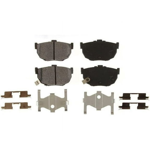 Rear Brake Pad Set - Compatible with 1985 - 1990 Nissan Maxima 1986 1987 1988 1989