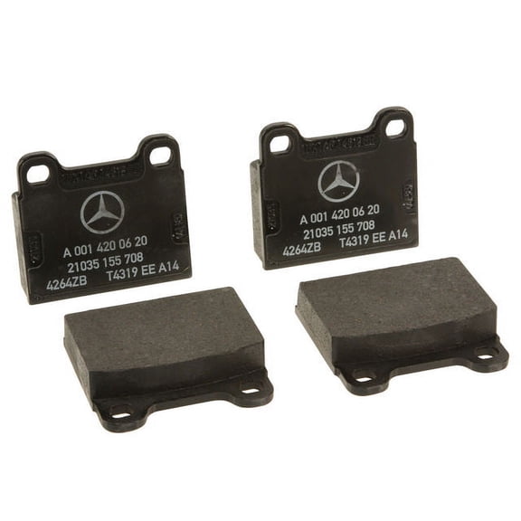 Rear Brake Pad Set - Compatible with 1986 - 1991 Mercedes-Benz 560SEL 1987 1988 1989 1990