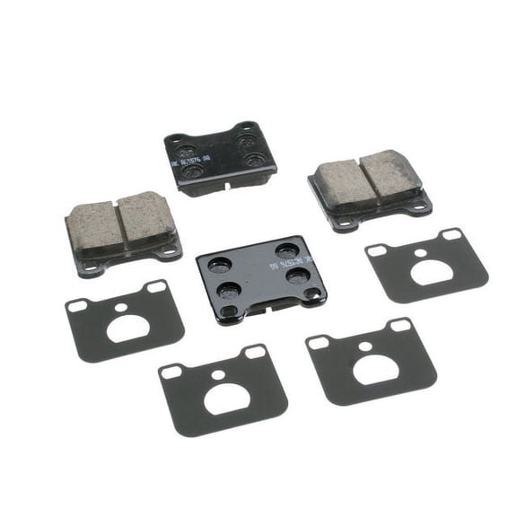 Rear Brake Pad Set - Compatible with 1986 - 1991 Mercedes-Benz 560SEL 1987 1988 1989 1990