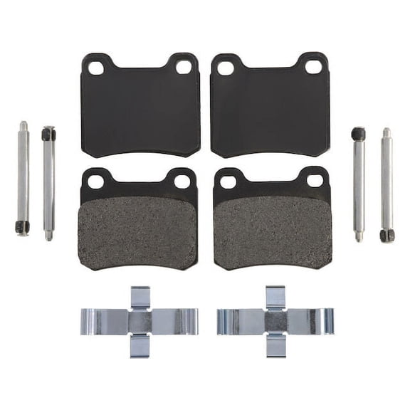 Rear Brake Pad Set - Compatible with 1987 - 1989 Mercedes-Benz 260E 1988
