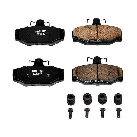 Rear Brake Pad Set - Compatible with 1988 - 1991 Volvo 780 1989 1990