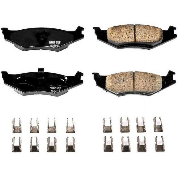 Rear Brake Pad Set - Compatible with 1991 - 1993 Dodge Dynasty 1992