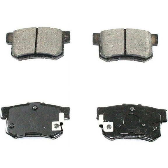 Rear Brake Pad Set - Compatible with 1991 - 2007 Honda Accord 1992 1993 1994 1995 1996 1997 1998 1999 2000 2001 2002 2003 2004 2005 2006