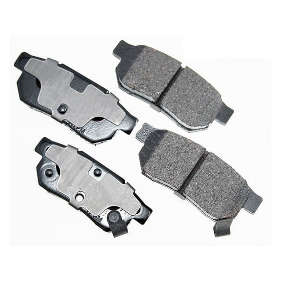 Rear Brake Pad Set - Compatible with 1992 - 2000 Honda Civic 1993 1994 1995 1996 1997 1998 1999