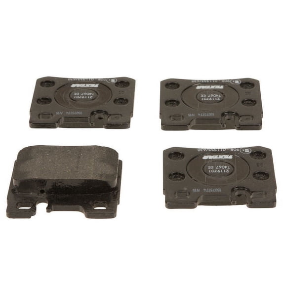 Rear Brake Pad Set - Compatible with 1993 Mercedes-Benz 300E Base