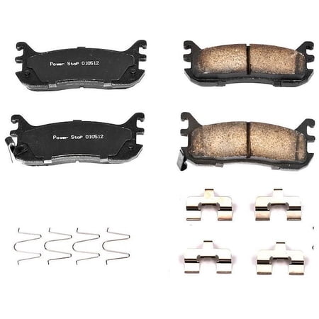 Rear Brake Pad Set - Compatible with 1997 - 2003 Ford Escort 1998 1999 2000 2001 2002