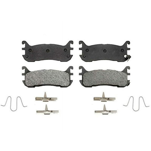 Rear Brake Pad Set - Compatible with 1997 - 2003 Ford Escort 1998 1999 2000 2001 2002