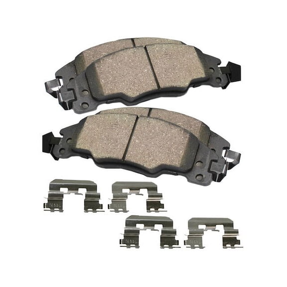 Rear Brake Pad Set - Compatible with 1997 - 2013 Chevy Corvette 1998 1999 2000 2001 2002 2003 2004 2005 2006 2007 2008 2009 2010 2011 2012