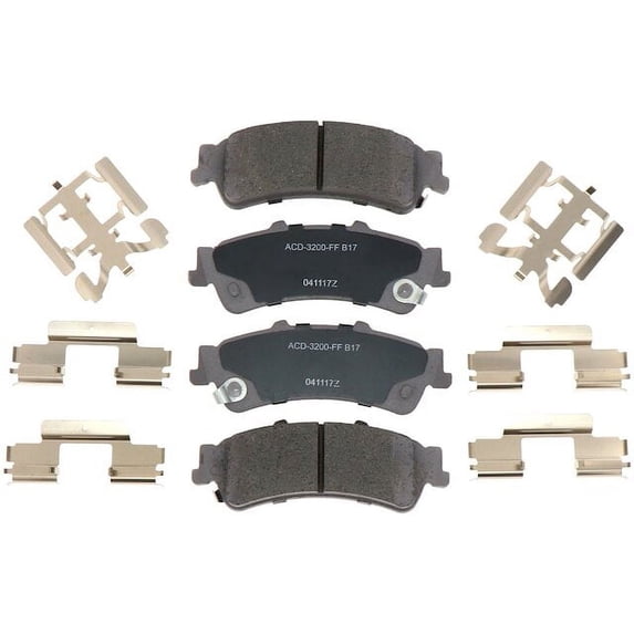 Rear Brake Pad Set - Compatible with 1999 - 2006 GMC Sierra 1500 - AC Delco