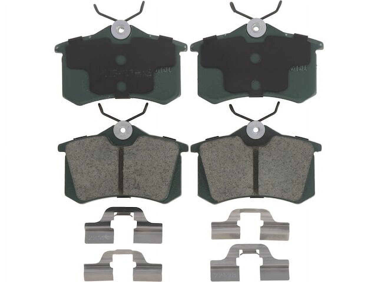 Ceramic Brake Pad Set Front & Rear For 2013-2015 Volkswagen Beetle Jetta – Low Dust, Quiet