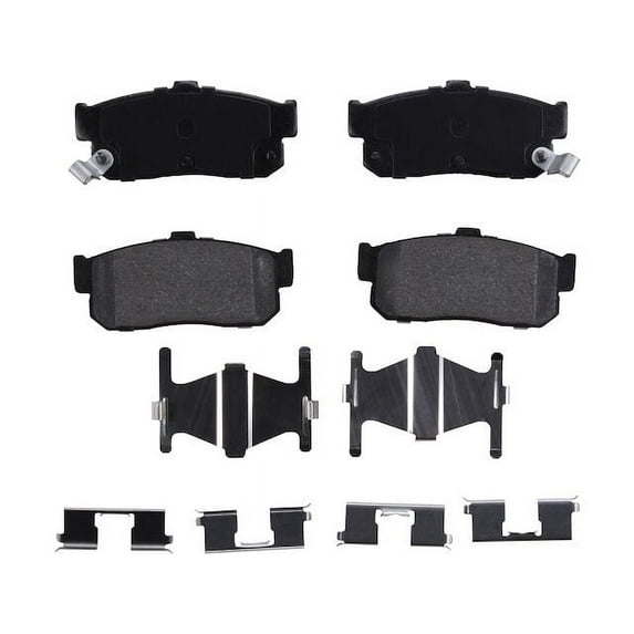 Rear Brake Pad Set - Compatible with 2000 - 2001 Nissan Sentra 2.0L 4-Cylinder