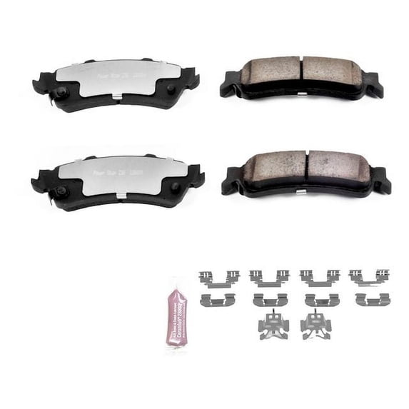 Rear Brake Pad Set - Compatible with 2000 - 2002 Chevy Tahoe 4WD 2001