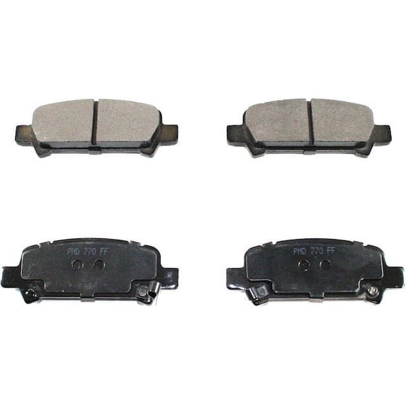 Rear Brake Pad Set - Compatible with 2000 - 2009 Subaru Legacy 2001 2002 2003 2004 2005 2006 2007 2008