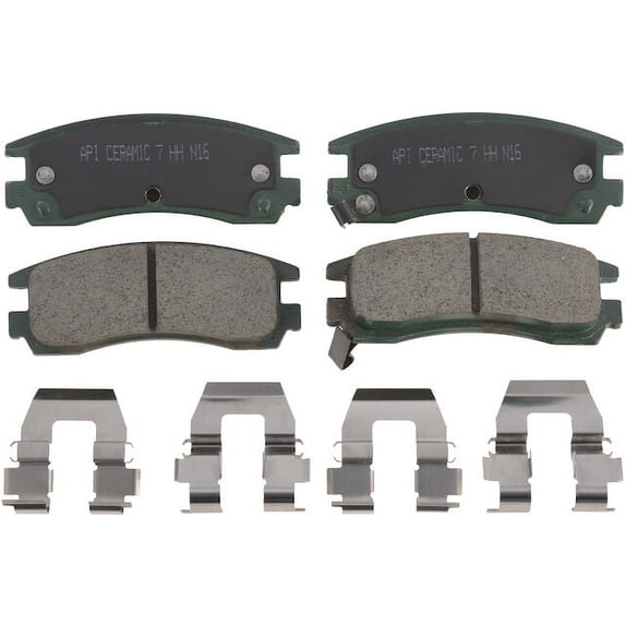 Rear Brake Pad Set - Compatible with 2000 - 2010 Chevy Impala 2001 2002 2003 2004 2005 2006 2007 2008 2009