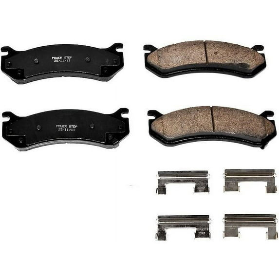 Rear Brake Pad Set - Compatible with 2000 Chevy C2500