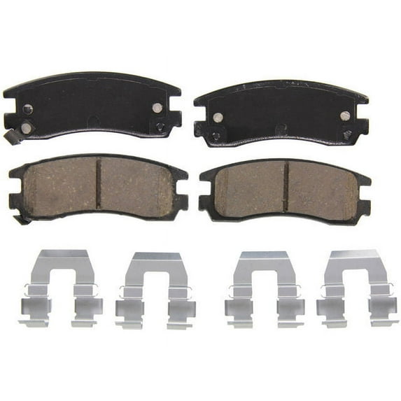 Rear Brake Pad Set - Compatible with 2001 - 2010 Chevy Impala 2002 2003 2004 2005 2006 2007 2008 2009