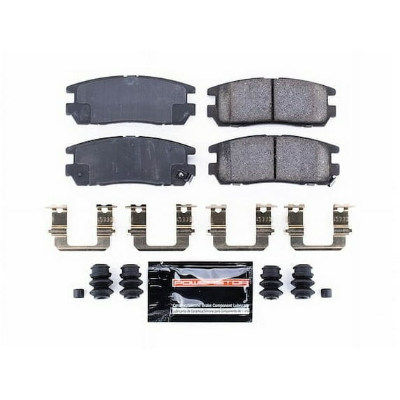 Rear Brake Pad Set - Compatible with 2002 - 2004 Isuzu Axiom - Power Stop