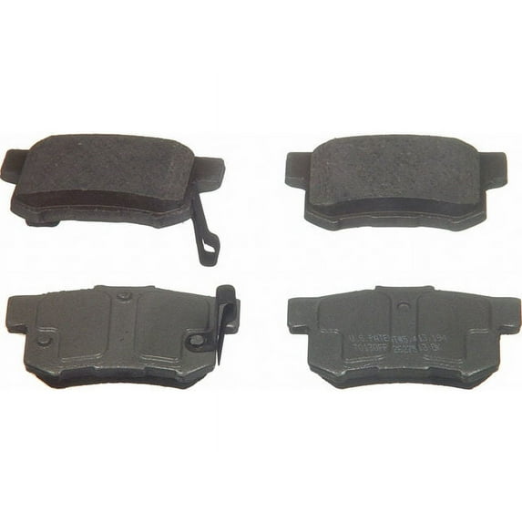 Rear Brake Pad Set - Compatible with 2002 - 2015 Honda Civic 2003 2004 2005 2006 2007 2008 2009 2010 2011 2012 2013 2014