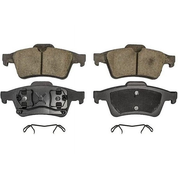Rear Brake Pad Set - Compatible with 2003 - 2004 Saab 9-3