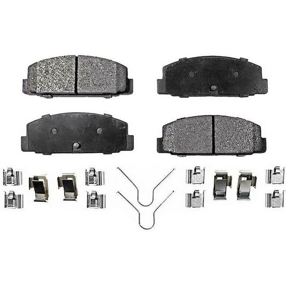 Rear Brake Pad Set - Compatible with 2003 Mazda Protege Mazdaspeed Turbocharged