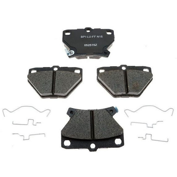 Rear Brake Pad Set - Compatible with 2004 - 2006 Toyota Corolla 2005