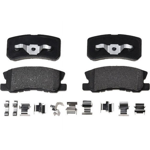 Rear Brake Pad Set - Compatible with 2004 - 2008, 2010 - 2011 Mitsubishi Endeavor 2005 2006 2007
