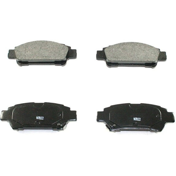 Rear Brake Pad Set - Compatible with 2004 - 2010 Toyota Sienna 2005 2006 2007 2008 2009