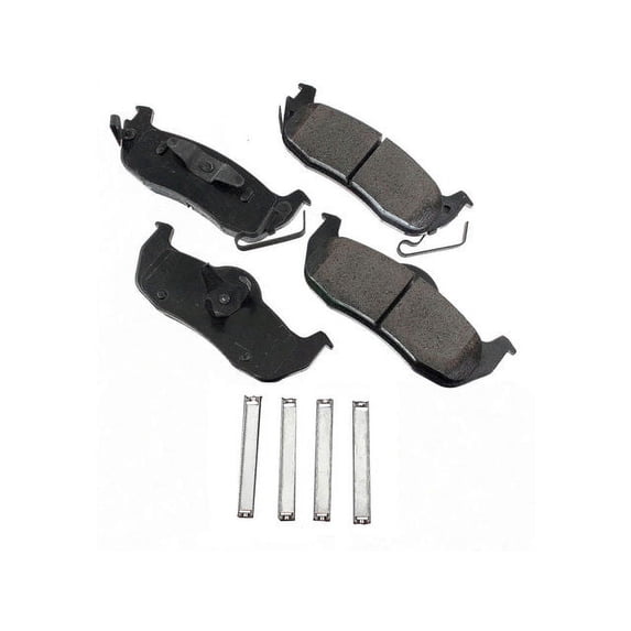 Rear Brake Pad Set - Compatible with 2004 - 2015 Nissan TITAN 2005 2006 2007 2008 2009 2010 2011 2012 2013 2014