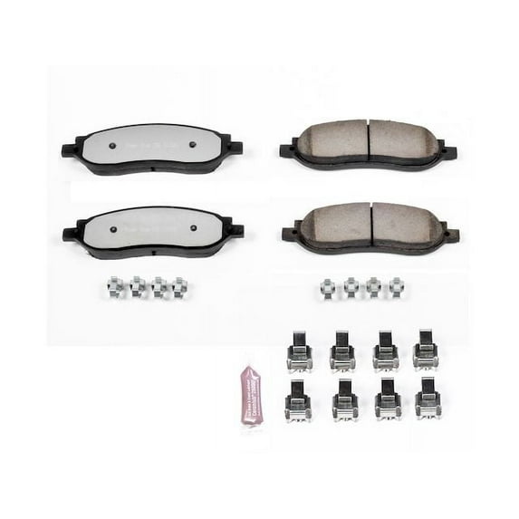 Rear Brake Pad Set - Compatible with 2005 - 2007 Ford F-250 Super Duty 2006