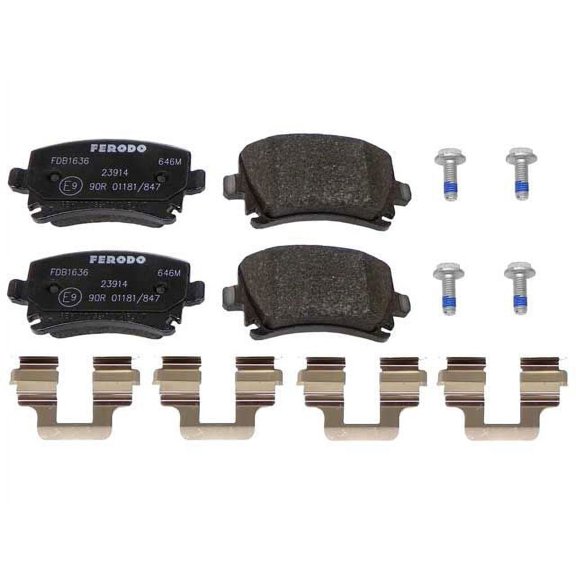 Rear Brake Pad Set - Compatible with 2005 - 2009 Audi A4 Quattro 2006 2007 2008