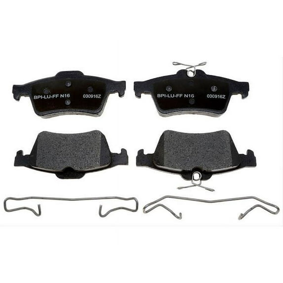 Rear Brake Pad Set - Compatible with 2005 - 2013 Mazda 3 2006 2007 2008 2009 2010 2011 2012