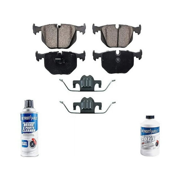 Rear Brake Pad Set - Compatible with 2006 - 2007 BMW 530xi Base