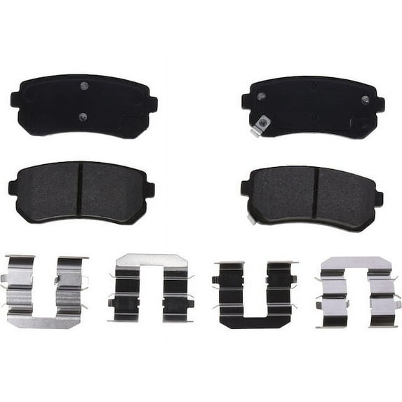 Rear Brake Pad Set - Compatible with 2006 - 2007 Hyundai Accent