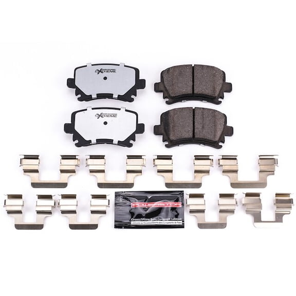 Rear Brake Pad Set - Compatible with 2006 - 2011, 2015 - 2021 Volkswagen GTI 2007 2008 2009 2010 2016 2017 2018 2019 2020