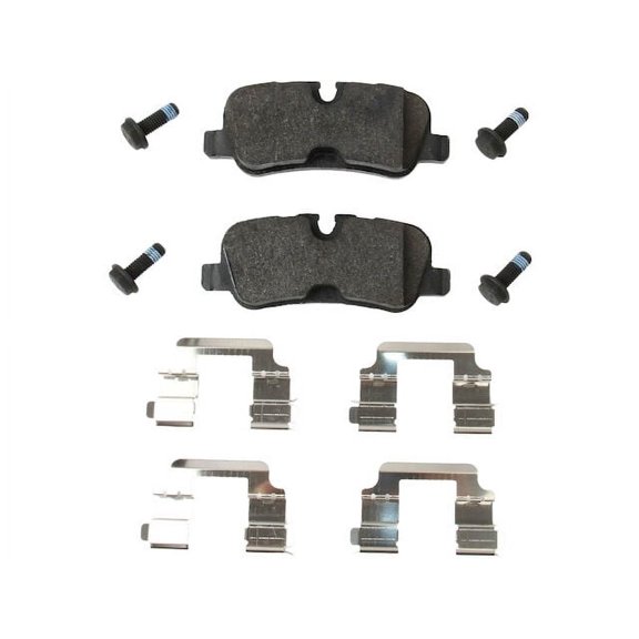 Rear Brake Pad Set - Compatible with 2006 - 2013 Land Rover Range Rover Sport 5.0L V8 Naturally Aspirated 2007 2008 2009 2010 2011 2012