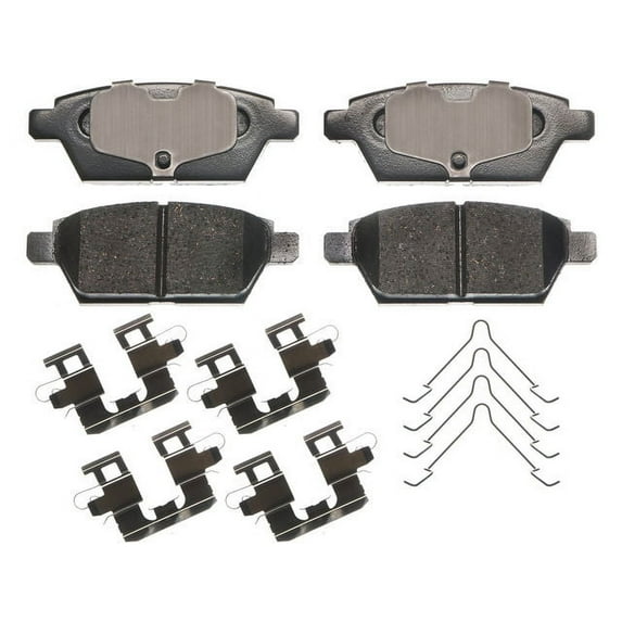 Rear Brake Pad Set - Compatible with 2006 - 2013 Mazda 6 2007 2008 2009 2010 2011 2012