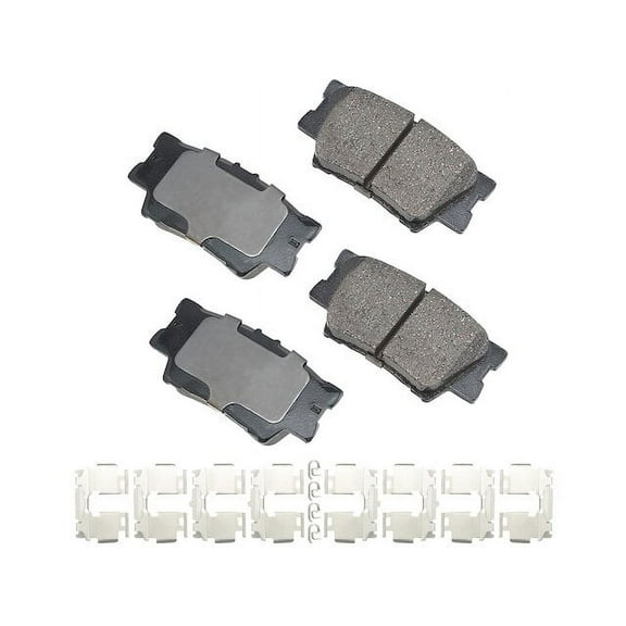 Rear Brake Pad Set - Compatible with 2006 - 2018 Toyota RAV4 2007 2008 2009 2010 2011 2012 2013 2014 2015 2016 2017