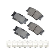 Rear Brake Pad Set - Compatible with 2006 - 2018 Toyota RAV4 2007 2008 2009 2010 2011 2012 2013 2014 2015 2016 2017