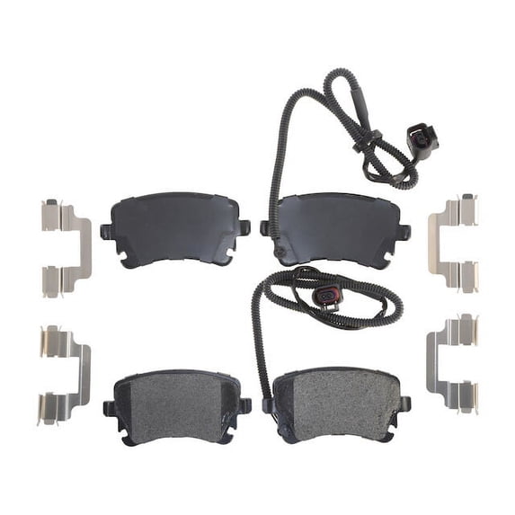 Rear Brake Pad Set - Compatible with 2007 - 2009 Audi S8 5.2L V10 2008